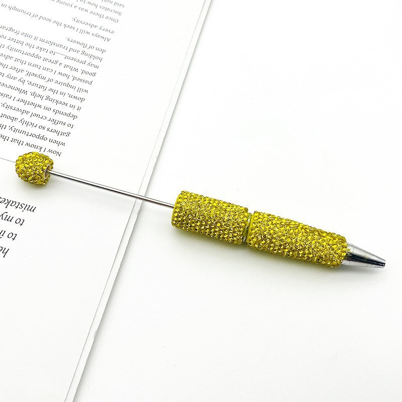 DIY solid color full diamond ballpoint pen exquisite heavy industry rhinestone cute ballpoint pen cross-border hot selling puzzle gift pen