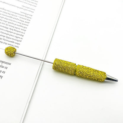 DIY solid color full diamond ballpoint pen exquisite heavy industry rhinestone cute ballpoint pen cross-border hot selling puzzle gift pen