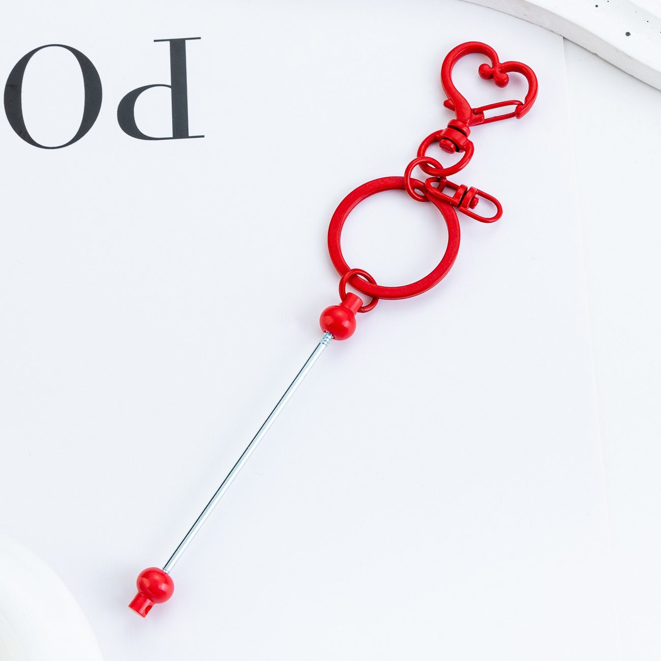 DIY beaded love keychain pendant event small gift key chain creative luggage pendant keychain