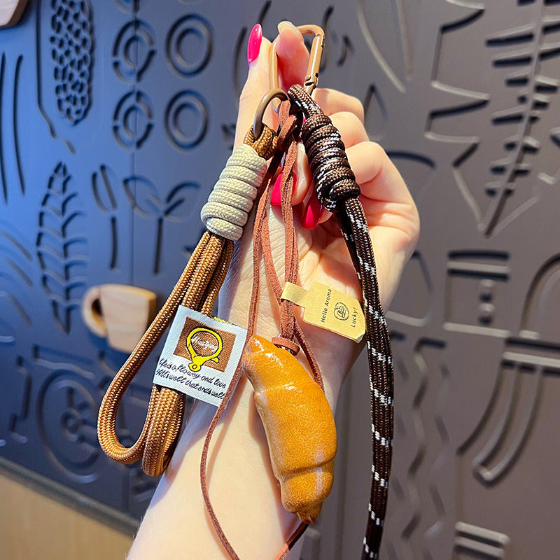 Creative miu system simulated alkaline water bread bracelet keychain pendant couple bag keychain small pendant wholesale