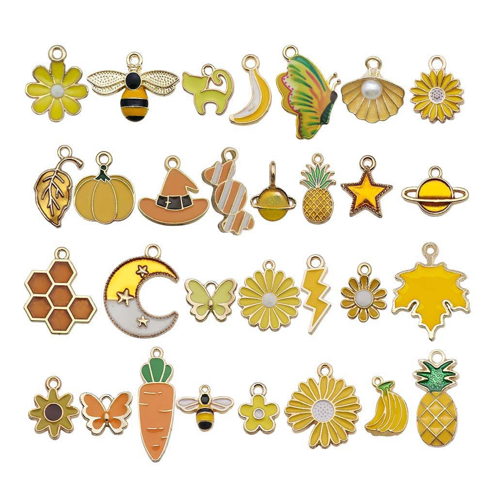pendant Charms mix collections - Dripping Alloy DIY Bracelet Necklace Earring Key Ring Pendant