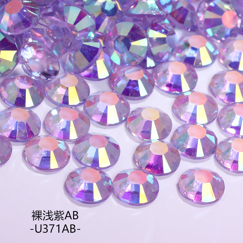 AB Colorful Resin Flat Bottom Rhinestones - Nail Art Clothing Shoes Bag Accessories