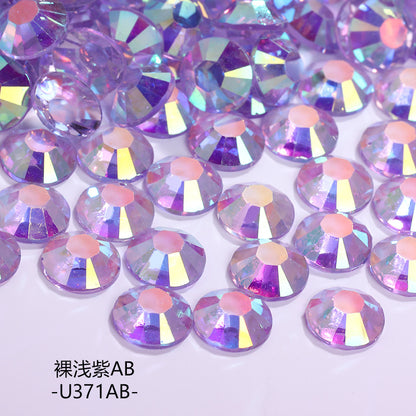 AB Colorful Resin Flat Bottom Rhinestones - Nail Art Clothing Shoes Bag Accessories