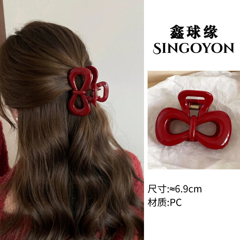 Large Versatile Grab Clip Women's Back of Head Shark Clip Korean Premium Hairpin 2026 Temperament Disc Hair Accessories