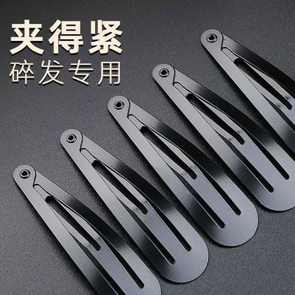 Black BB hair clips for women, 2026 new style, bangs clip, hair clip, hair clip on the back of the head, loose hair clip on the forehead, metal water drop clip