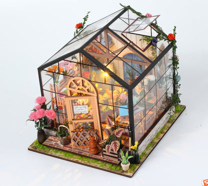 Casey Flower House DIY Cottage Model House Assembling Building Blocks Handmade Mini Exquisite Toys Girls' Day Gifts