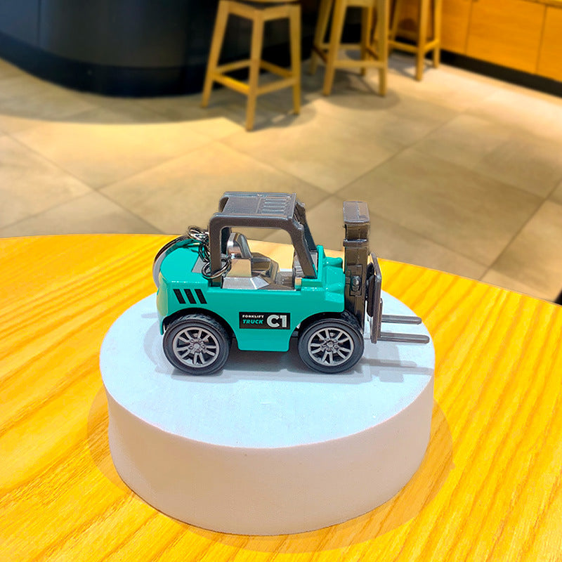 Creative Cool Motorcycle Keychain Pendant Mini Kids Pullback Toy Car School Bag Keychain Small Gift Wholesale