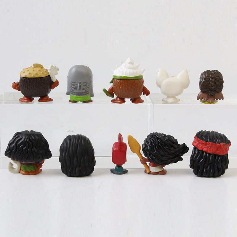 Cross-border new second-generation Moana figure Moana princess ornament Mona princess microlandscape toy ornament