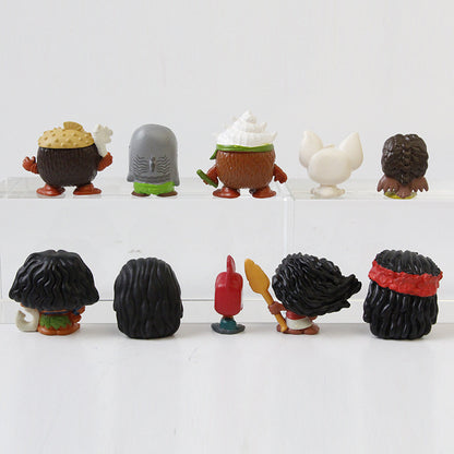 Cross-border new second-generation Moana figure Moana princess ornament Mona princess microlandscape toy ornament