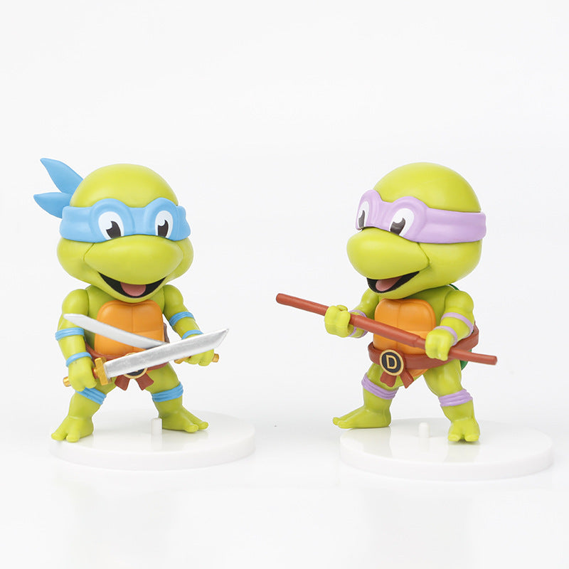 Anime wholesale 5 Teenage Mutant Ninja Turtles Raphael Doll Figure Doll Model Toys Micro Doll Ornaments