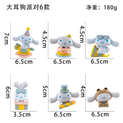 Sanrio Big Ears Cinnamon Dog Series Desktop Trinkets, Trendy Toys, Car Doll Gifts