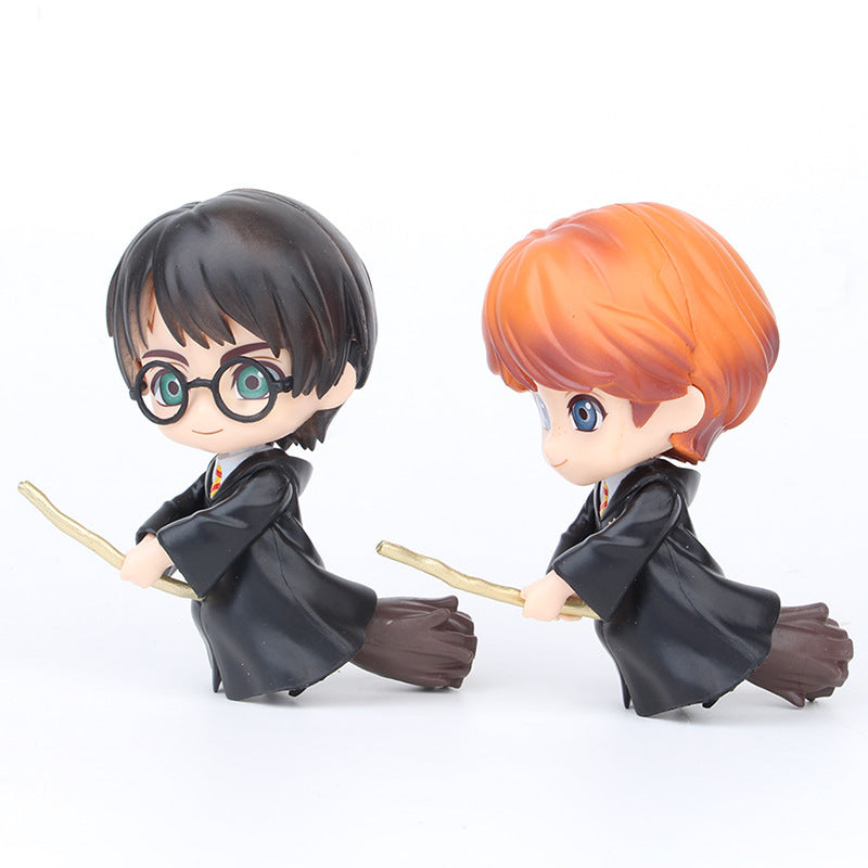 6 Harry Potter Q version Hao Minen gacha doll car ornament dolls