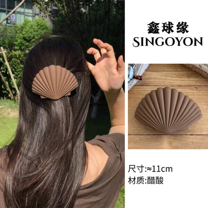 Large Versatile Grab Clip Women's Back of Head Shark Clip Korean Premium Hairpin 2026 Temperament Disc Hair Accessories