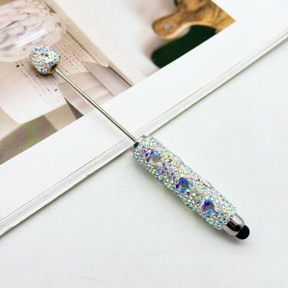 Colorful full diamond touch screen ballpoint pen creative DIY beaded multi-color love rhinestone ballpoint pen advertising gift pen