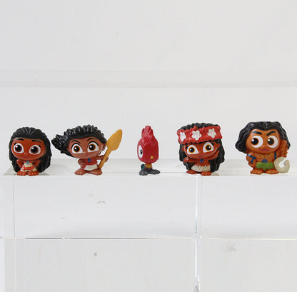 Cross-border new second-generation Moana figure Moana princess ornament Mona princess microlandscape toy ornament