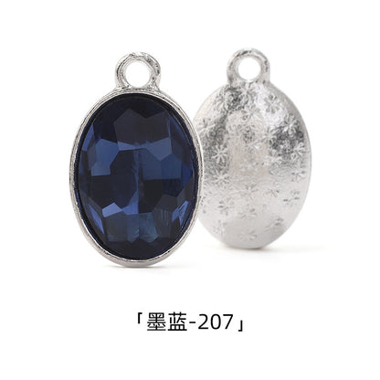 Cross-border wholesale oval pendants, zinc alloy pendants, earrings, bracelets, jewelry accessories, high-appearance oval single pendants