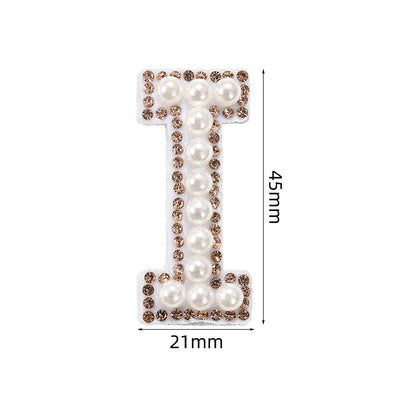 Crystal yellow diamond 26-letter fabric patch set, hot-hot stamped colored letter patch for clothing bags, diamond patches
