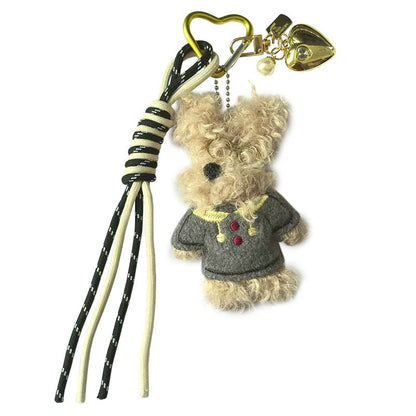 Original Sven dog plush pendant doll curly scribbled dog trendy toy doll student cultural and creative bag ornament