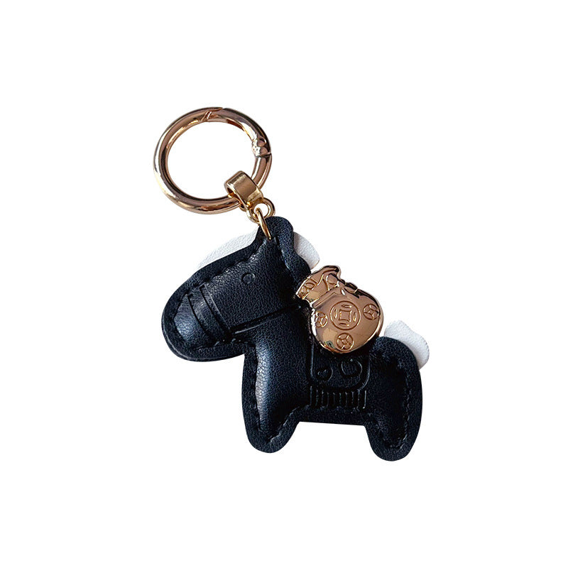 Creative PU leather immediately money car keychain pendant cute couple bag keychain pendant small gift