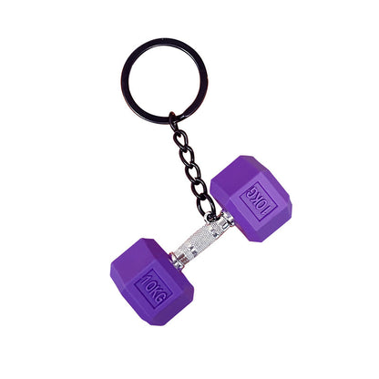 Creative Sports Fitness Mini Dumbbell Keychain Small Pendant Couple Car Key Chain School Bag Pendant Small Gift
