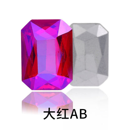 Octagon Pointed Bottom Diamond Rhinestones - Crystal Necklace Earring Tiara Hat Costume Accessories