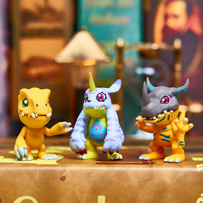 Spot Small 9 Digimon Figure Agu Tyrannosaurus Beast Dilumon Doll Cake Decoration Car Ornaments