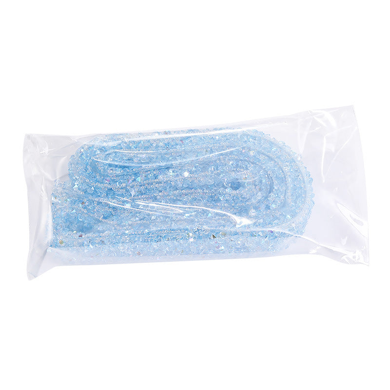 One size per pack, resin rhinestones with double-sided tape, self-adhesive handmade shoebags, crystal rhinestone stickers, clothing accessories, lace fabric