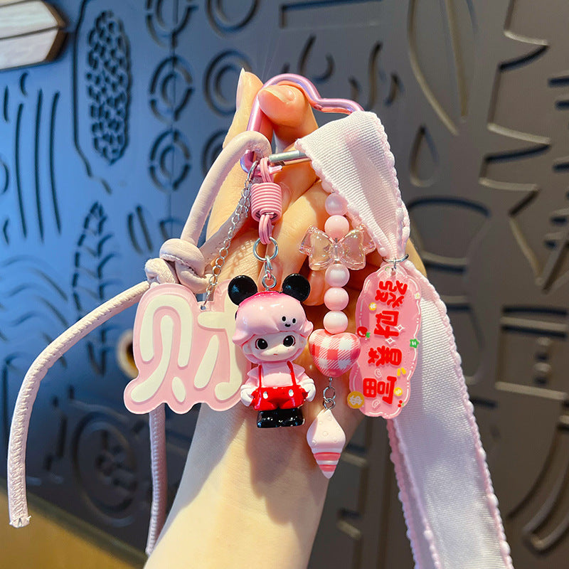 miu is a modi doll bracelet keychain pendant accessories couple DIY bag doll keychain charm wholesale