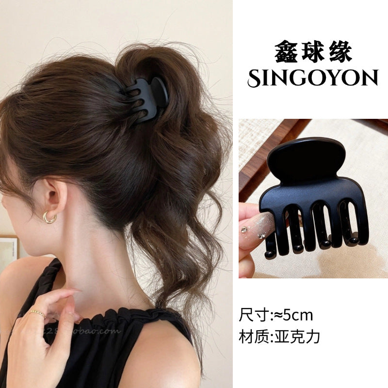 Large Versatile Grab Clip Women's Back of Head Shark Clip Korean Premium Hairpin 2026 Temperament Disc Hair Accessories