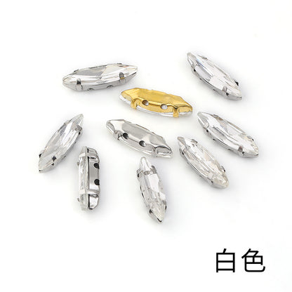 Slender claw drill, manual drilling, hand-stitched glass drill, anti-hook claw drill, hat accessories, clothing accessories, fine brassicle claw drill