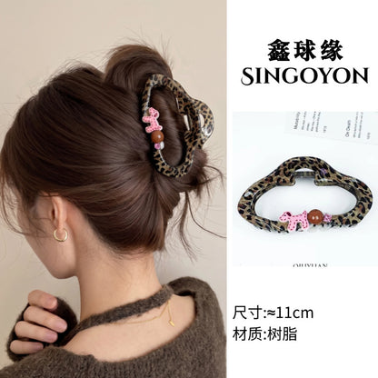 Large Versatile Grab Clip Women's Back of Head Shark Clip Korean Premium Hairpin 2026 Temperament Disc Hair Accessories
