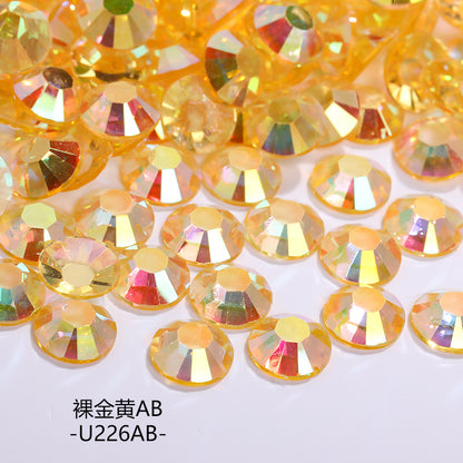 AB Colorful Resin Flat Bottom Rhinestones - Nail Art Clothing Shoes Bag Accessories