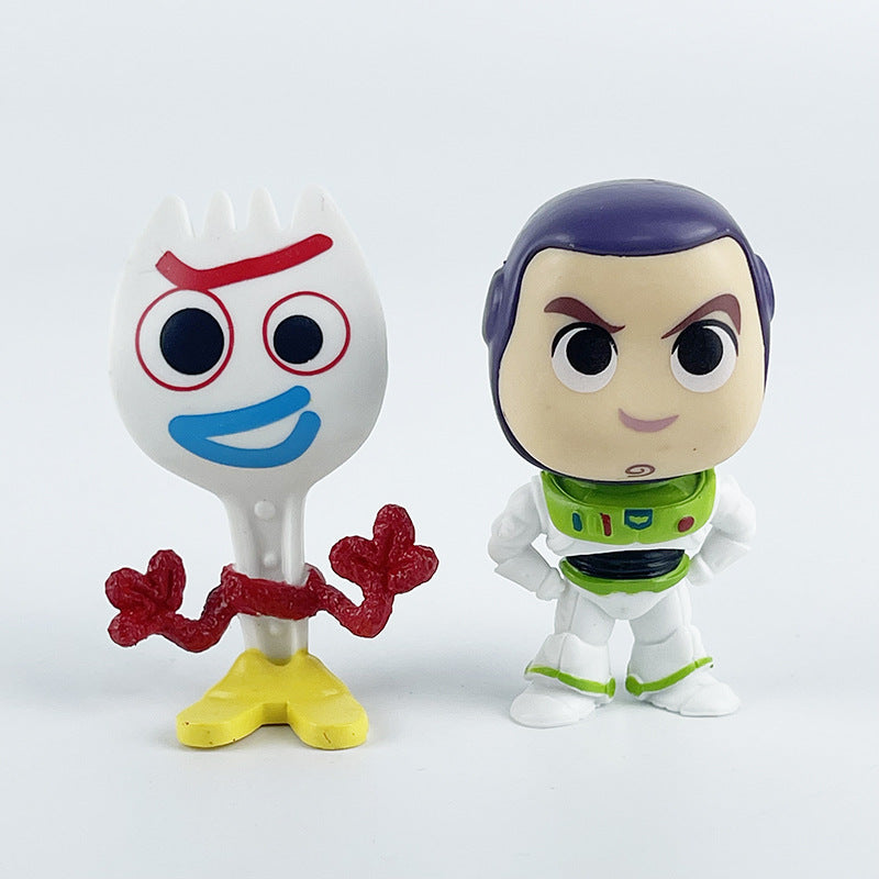 Toy Story figure Hubdy Bass Lightyear Three-Eyed Shepherd Girl anime figure cake decoration ornaments