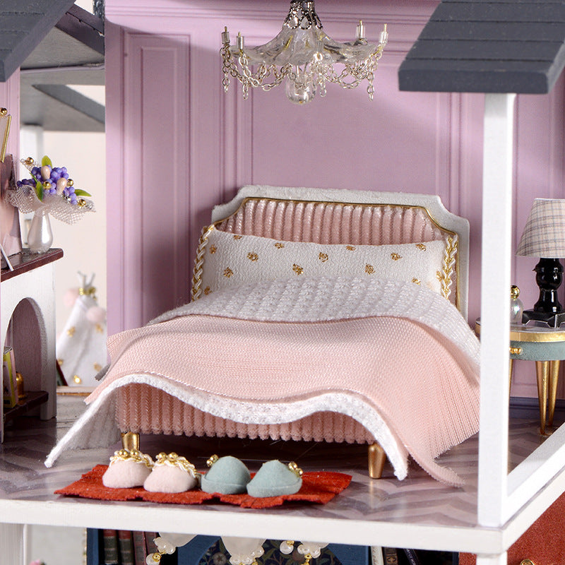 Wisdom House New DIY Cottage Monet Garden Toys Assembly French Villa Architectural Model Birthday Gift Female
