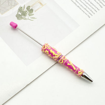 DIY cream hand-painted ballpoint pen hand-painted oil ballpoint pen macaron cream spinning cute pen spot wholesale