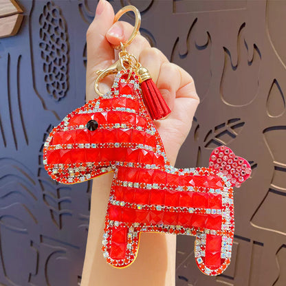 Horse Keychain - Love Pony Mobile Phone Pendant Car Key Chain Student Gift