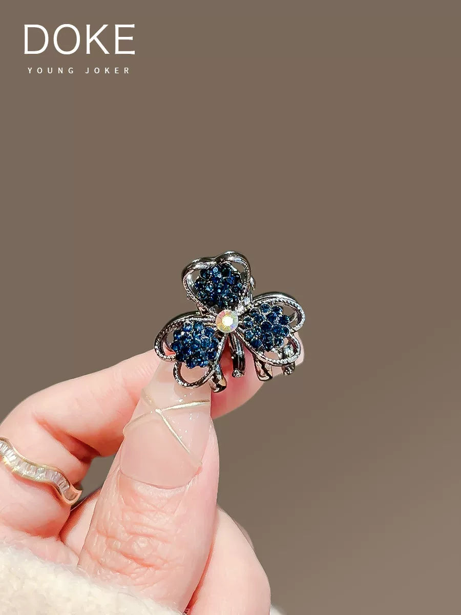 Mini small bow rhinestone hair clip, new exquisite bangs side clip, top small grab clip, crushed hair clip