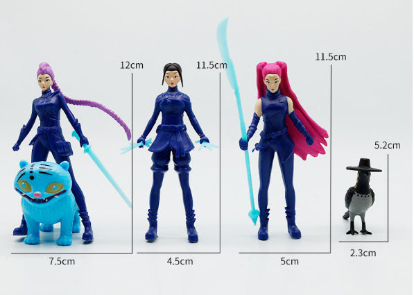 Cross-border new product Q version of the demon hunter acrylic stand K-Pop animation peripheral desktop humanoid stand ornament