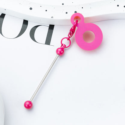 DIY Beaded Silicone Straw Ornaments - 8mm-10mm Water Cup Straw Decoration Wholesale