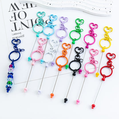 DIY beaded love keychain pendant event small gift key chain creative luggage pendant keychain