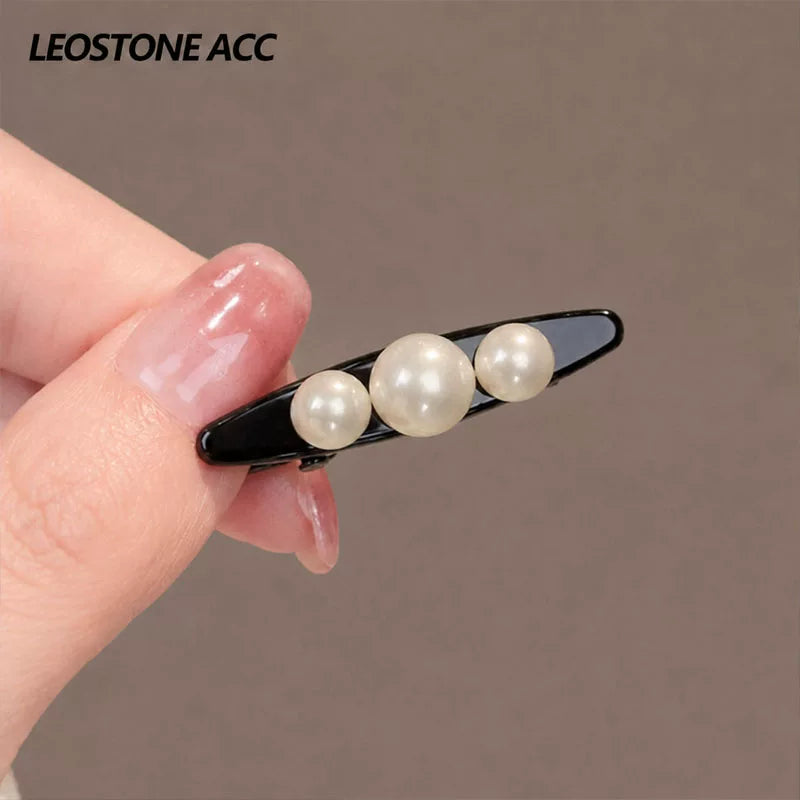 French vintage pearl hair clip, mini duckbill clip, side bangs broken hair clip, delicate side clip, hair clip, new headwear