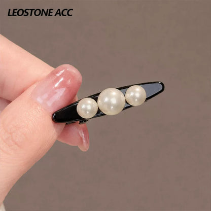 French vintage pearl hair clip, mini duckbill clip, side bangs broken hair clip, delicate side clip, hair clip, new headwear