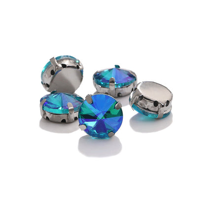 Rivoli Crystal Square Claw Rhinestones - Hand-Sewn Shoe Luggage Clothing Accessories