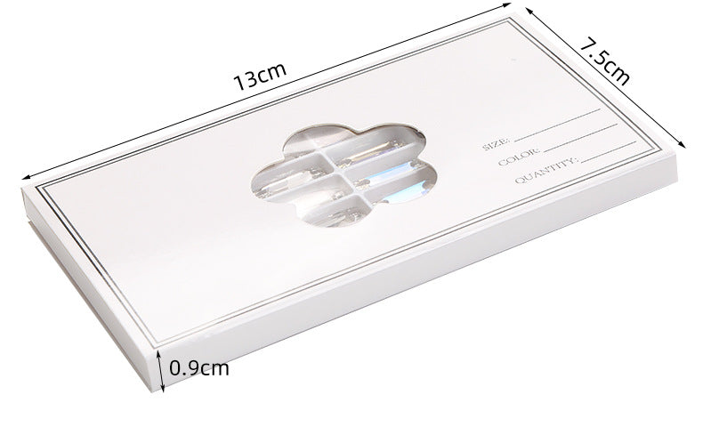 Double Hole Long Bar Flat Bottom Rhinestone - Hand-Stitched Scratch-Resistant AB Color Straight Strip Flat Buckle for Clothing Luggage