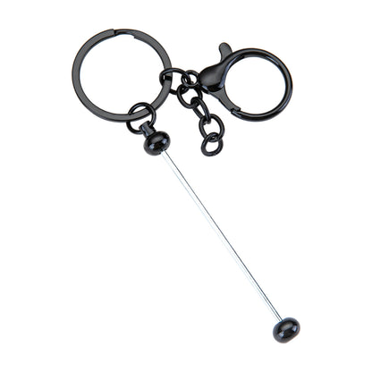 DIY Beaded Keychain - Wholesale Small Gift Pendant Metal Gradient Colored Keychain