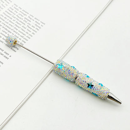 Star Moon Full Diamond Ballpoint Pen Creative DIY Beadable Handmade Diamond Ballpoint Pen Manufacturer Gift Pen Wholesale