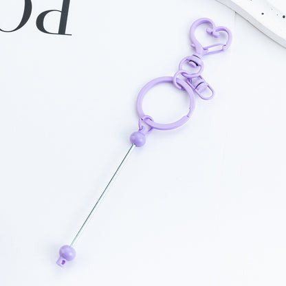 DIY beaded love keychain pendant event small gift key chain creative luggage pendant keychain