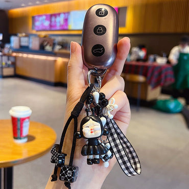 Handmade DIY little crying bag cute grain change baby keychain doll pendant, car bag keychain, doll small pendant