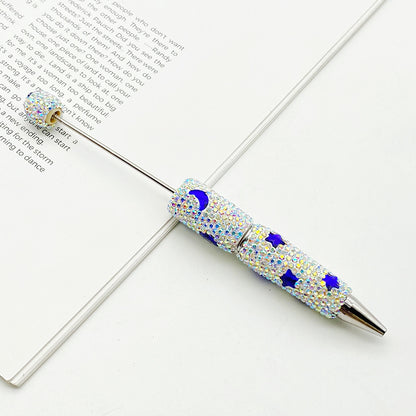 Star Moon Full Diamond Ballpoint Pen Creative DIY Beadable Handmade Diamond Ballpoint Pen Manufacturer Gift Pen Wholesale