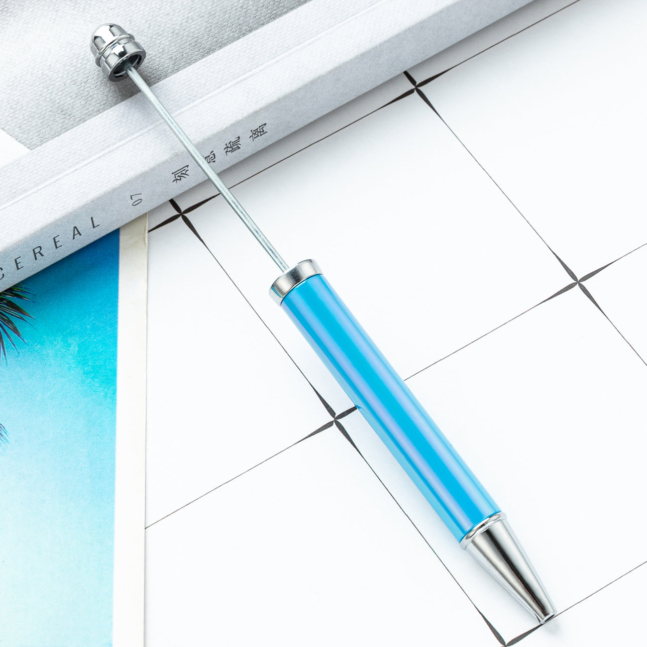 UV Gradient Ballpoint Pen - Creative Student DIY Plastic UV Electroplating Seven Color Pen